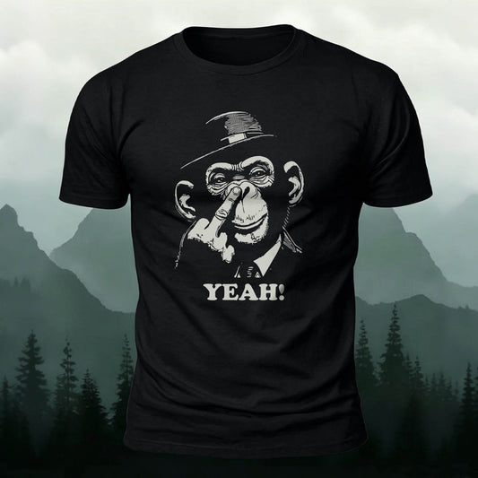 Gorilla Magician Print Casual 100% Cotton T-Shirt