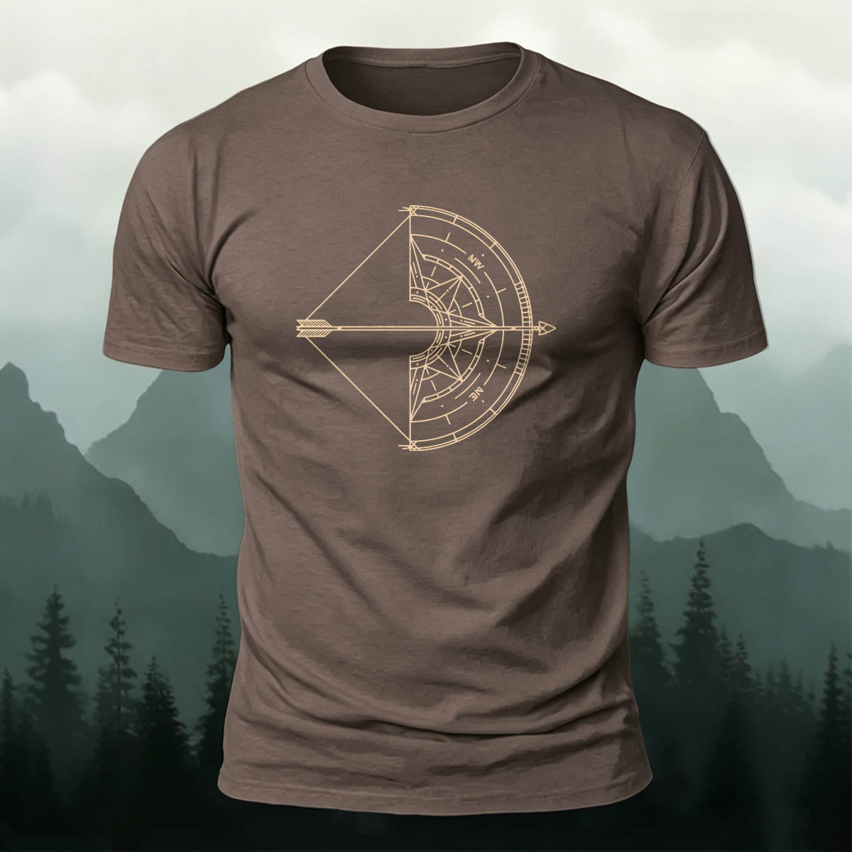 Bow and Arrow Graphic Trend Premium Cotton T-Shirt