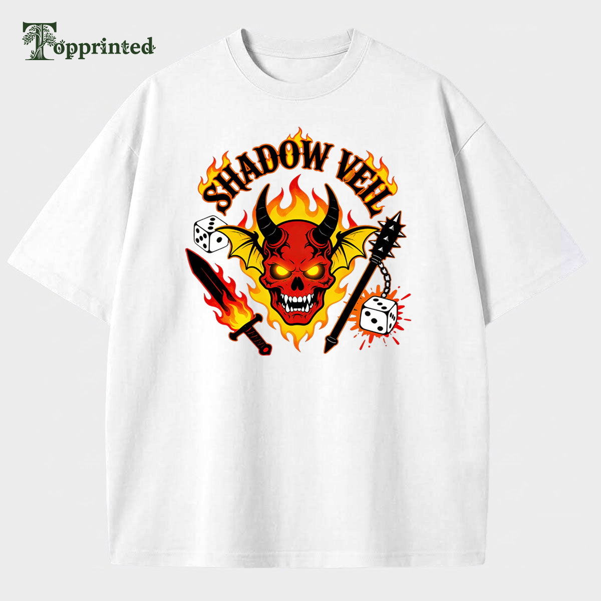 Shadow Hell Stranger Things Casual T-shirt