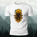 Bee Print Casual Natural 100% Cotton T-Shirt
