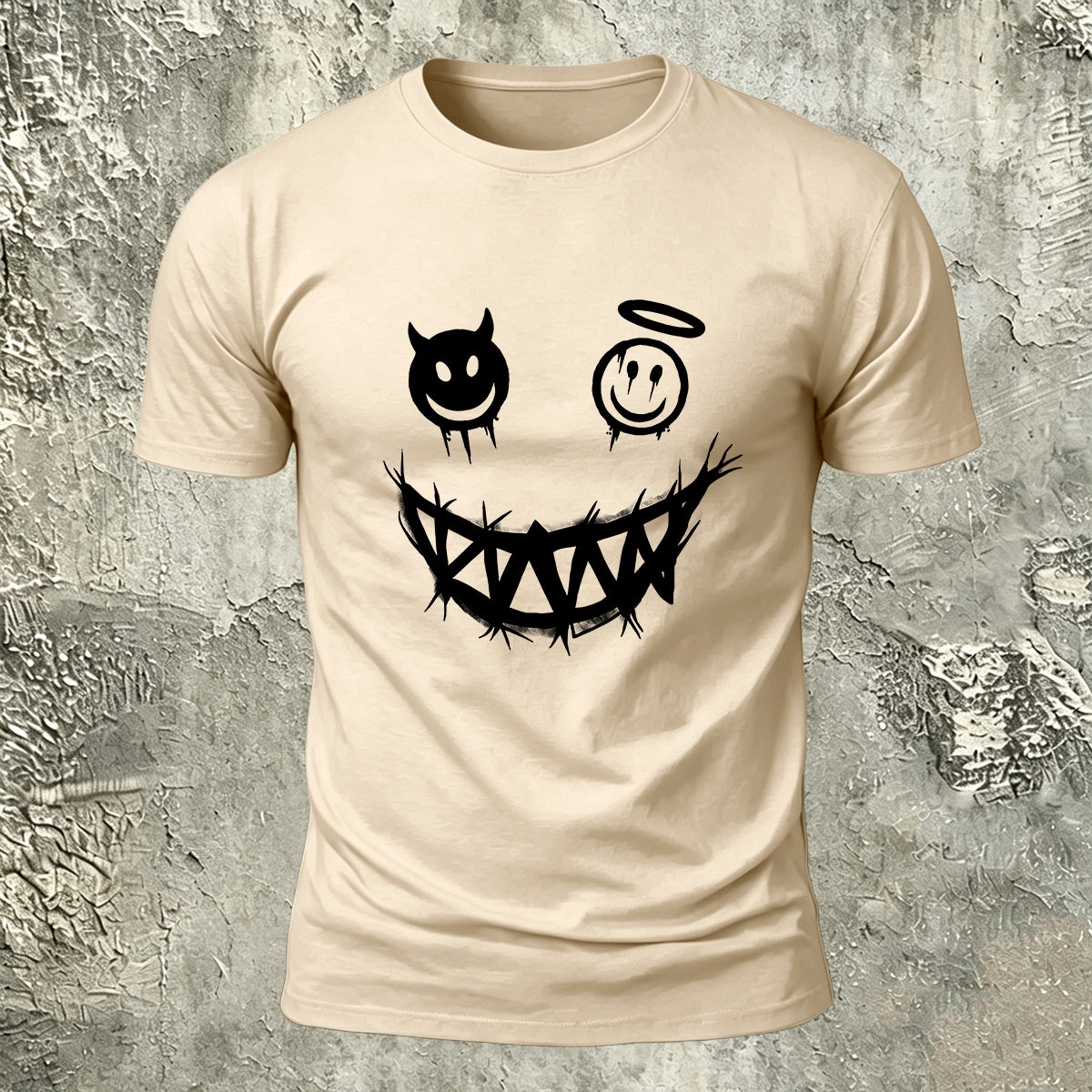 Quirky Expression Street Fashion Casual Breathable Tee