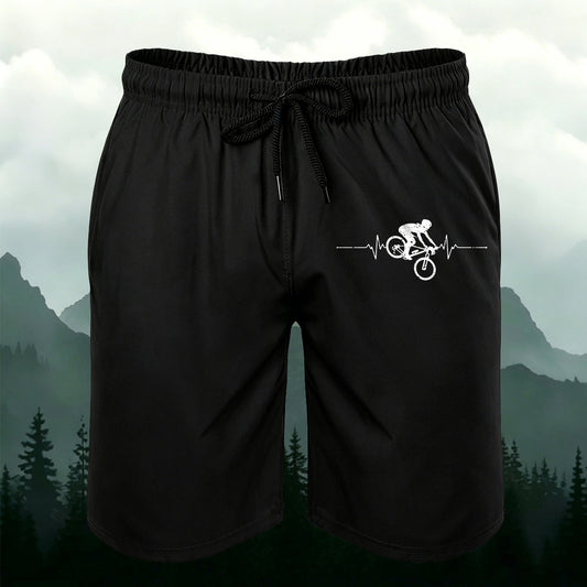Simple Cycling Line Casual Comfortable Shorts