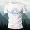 Viking Totem Print Casual Cotton T-Shirt