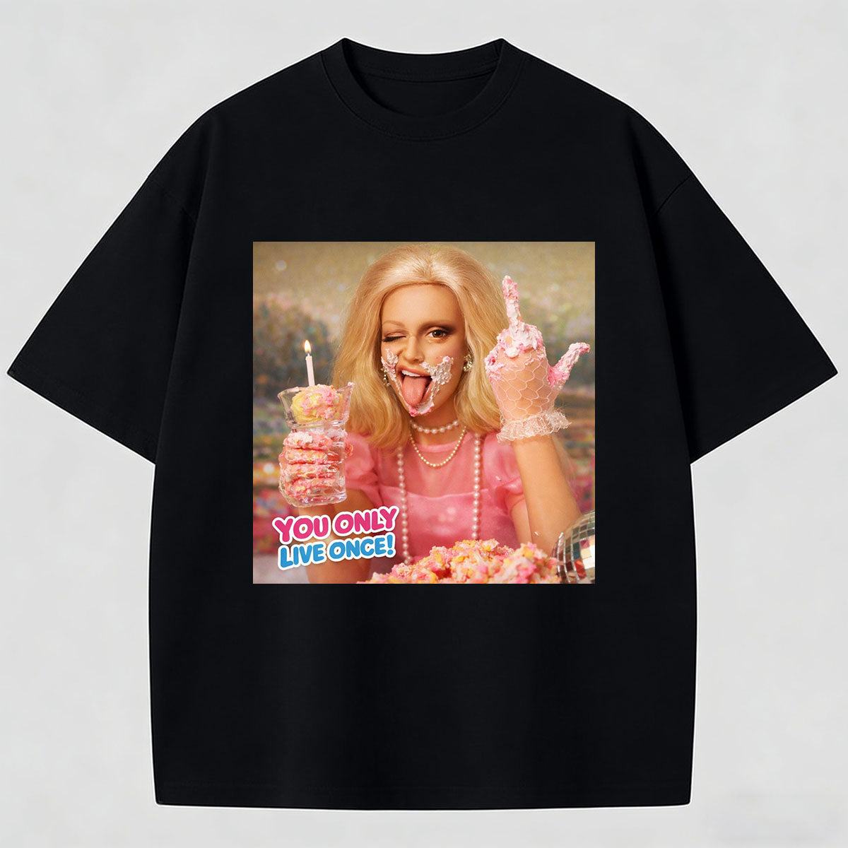 Meme You Only Live Once Cotton Printed T-Shirt