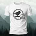 Bird and Branch Pattern Soft-touch Feel T-shirt