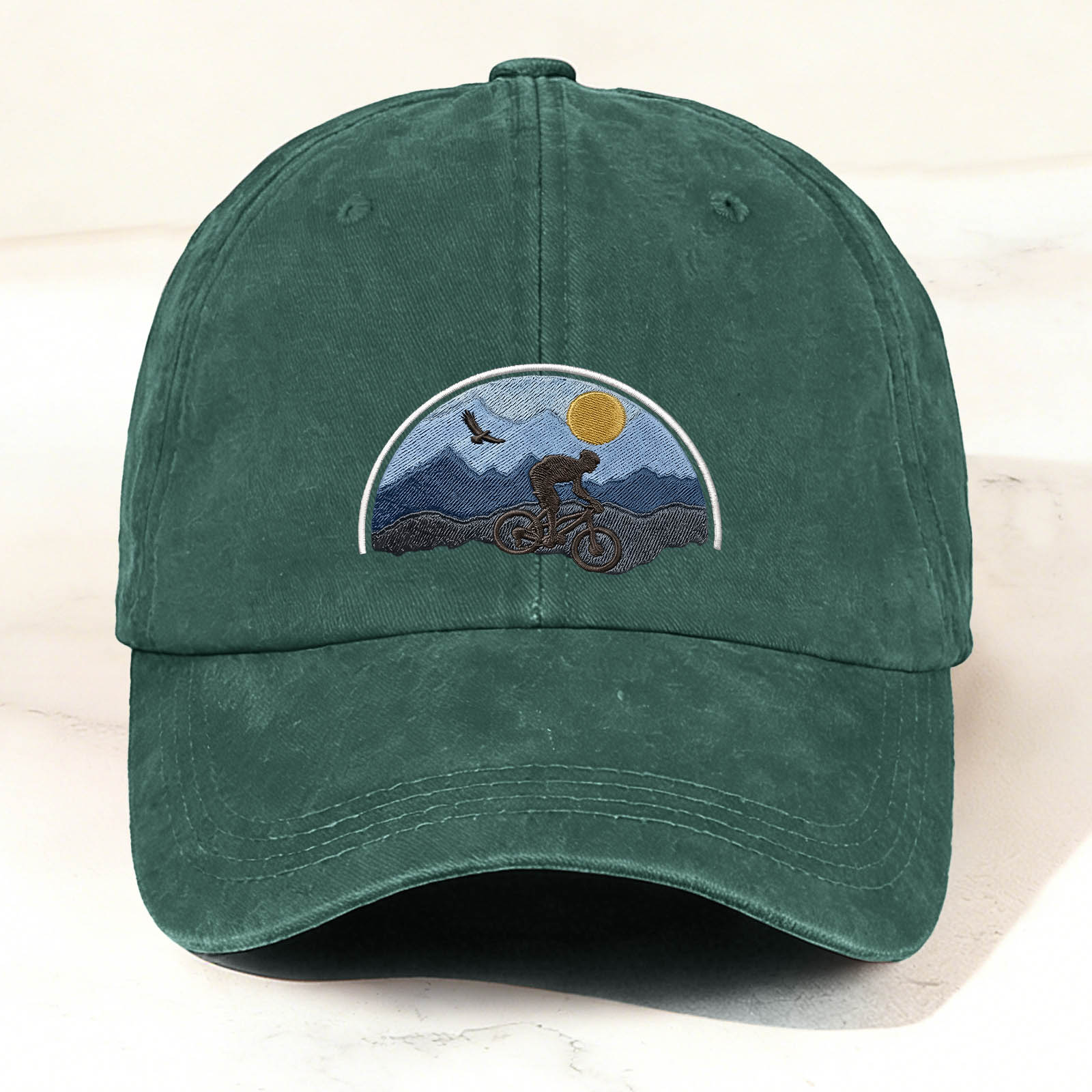 Cycling Graphic Embroidery Fashion Casual Outdoor Cap
