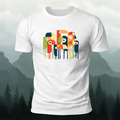 Abstract Bird Artistic Casual Premium Cotton T-Shirt