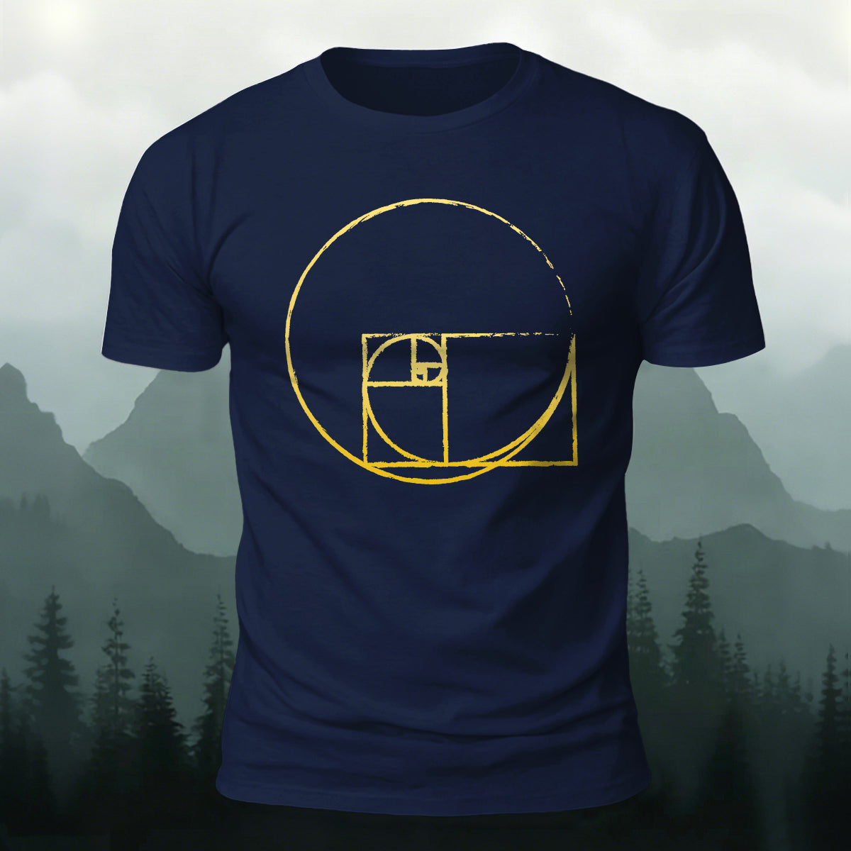 Minimalist Geometric Pattern Breathable Material T-shirt