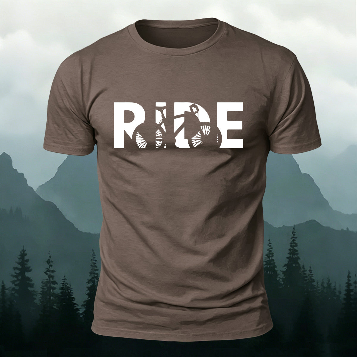 Simple Cycling Letter Outdoor Breathable T-Shirt