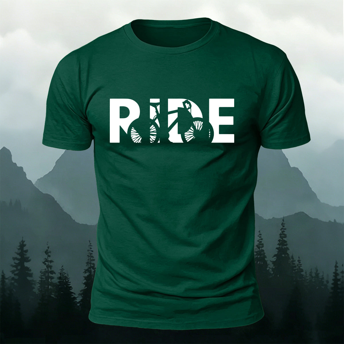 Simple Cycling Letter Outdoor Breathable T-Shirt
