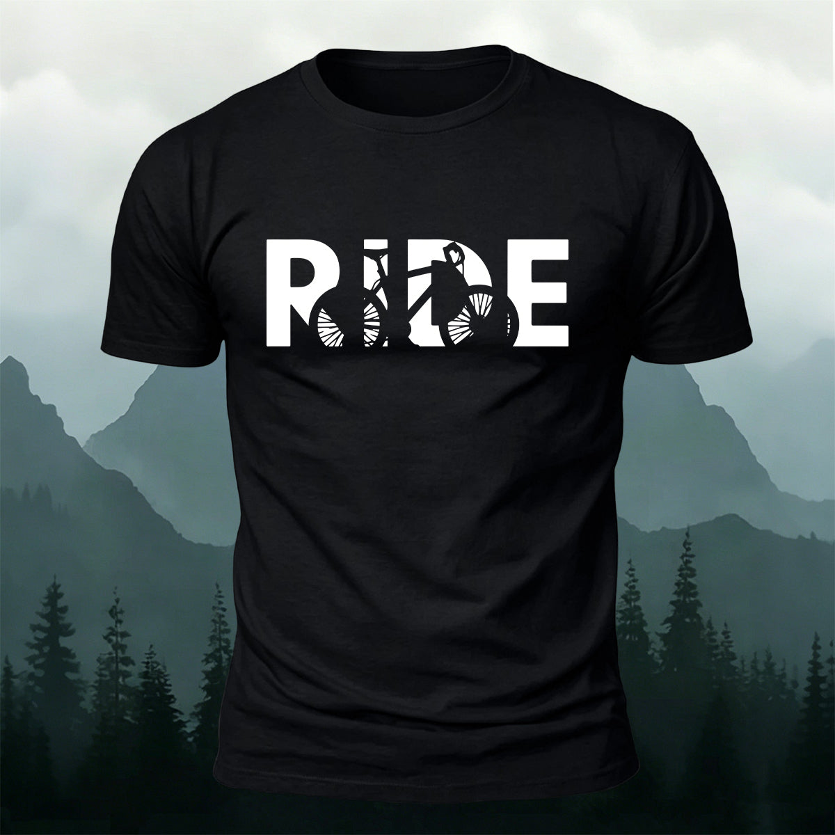 Simple Cycling Letter Outdoor Breathable T-Shirt