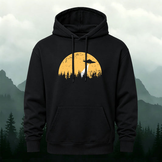 Cotton Alien Spaceship Print Casual Comfortable Sweatshirt