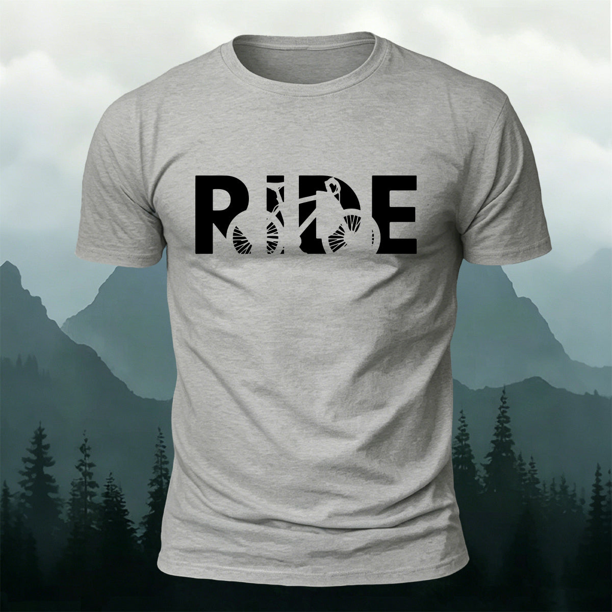 Simple Cycling Letter Outdoor Breathable T-Shirt