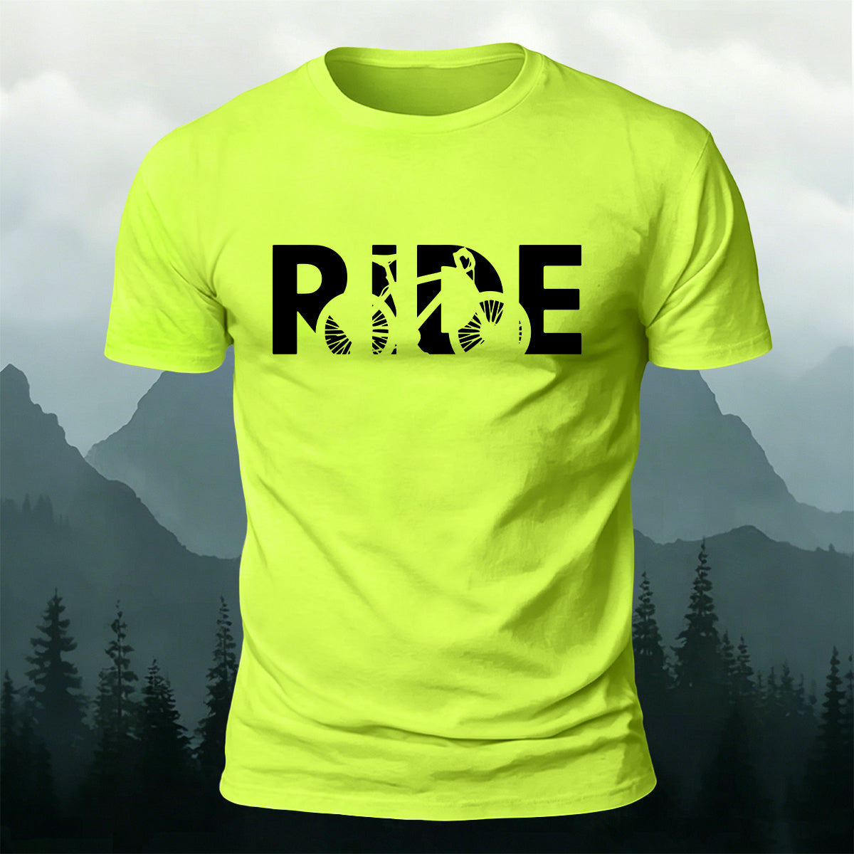 Simple Cycling Letter Outdoor Breathable T-Shirt