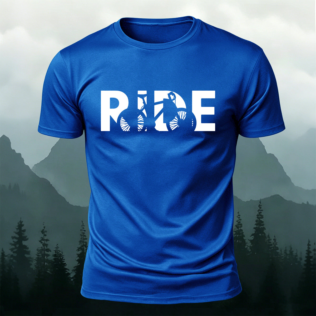 Simple Cycling Letter Outdoor Breathable T-Shirt