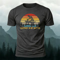 Cotton Carpenter Silhouette Art Print Casual T-Shirt