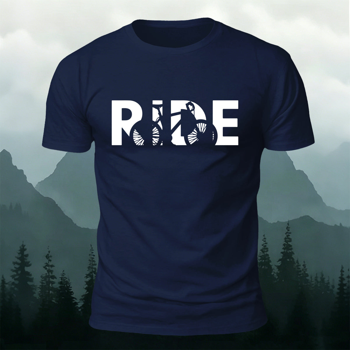 Simple Cycling Letter Outdoor Breathable T-Shirt