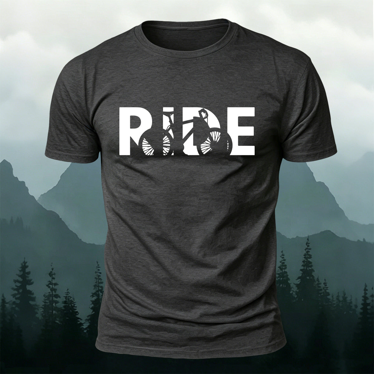 Simple Cycling Letter Outdoor Breathable T-Shirt