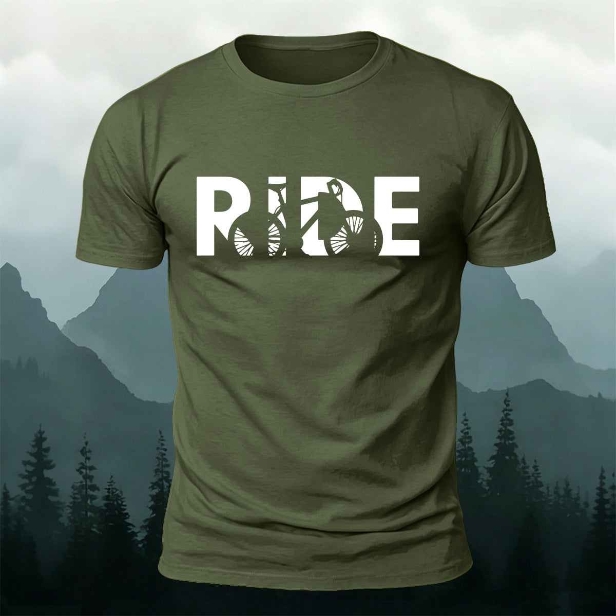 Simple Cycling Letter Outdoor Breathable T-Shirt