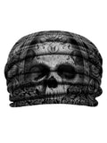 Fashion Skull Print Black Stretch Headscarf