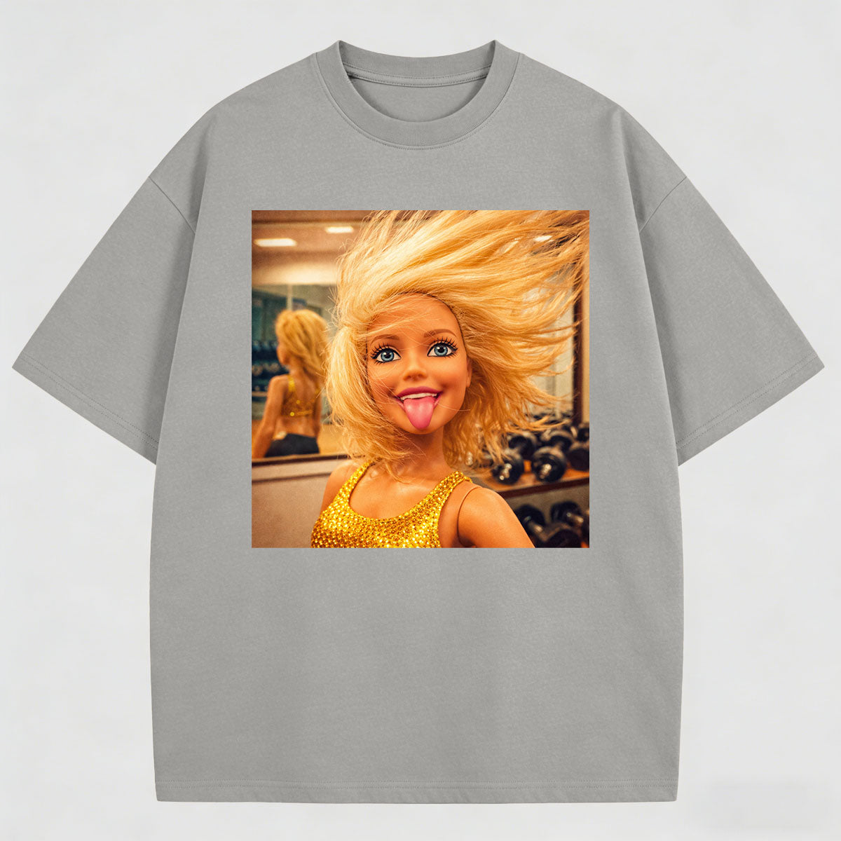 Meme Making A Face Cotton Printed T-Shirt
