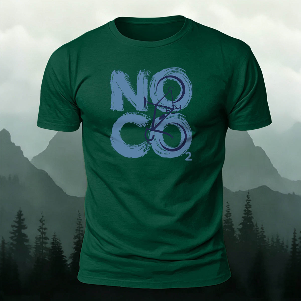 Cotton NOCO2 Letter Print Outdoor Cycling T-Shirt