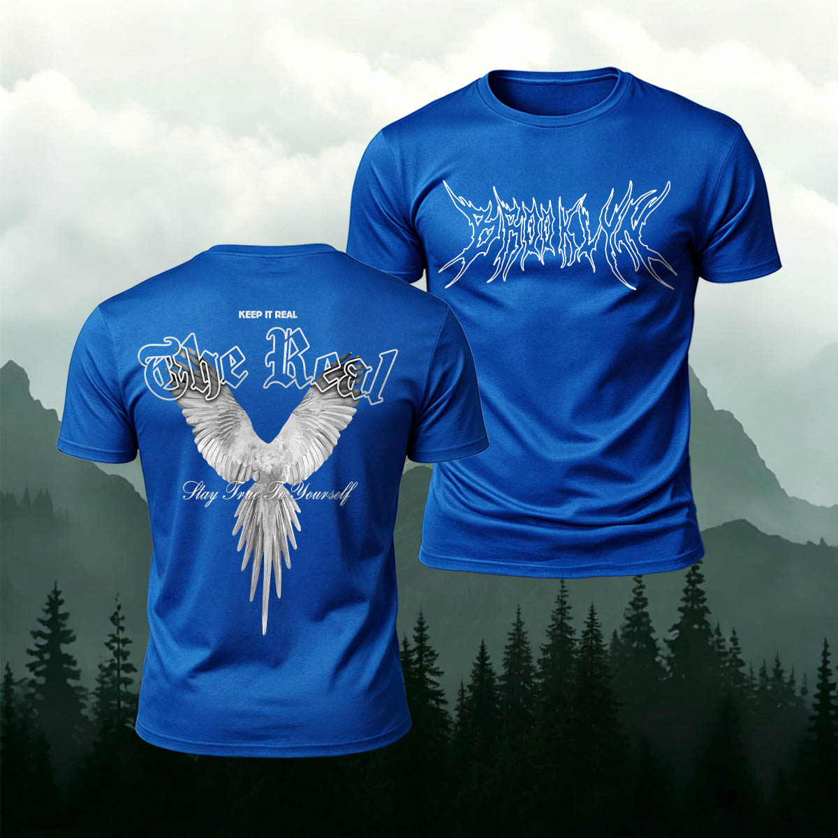 Retro-Style Phoenix Print Casual Cotton T-Shirt