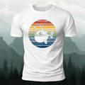 Fun Fishing by Lantern Light Print Casual Cotton T-Shirt