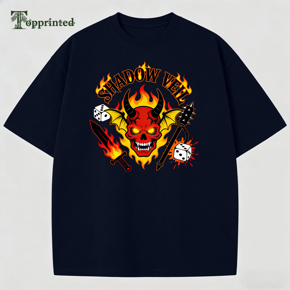 Shadow Hell Stranger Things Casual T-shirt