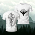 Personalized Print Retro Trendy Premium Cotton Tee White