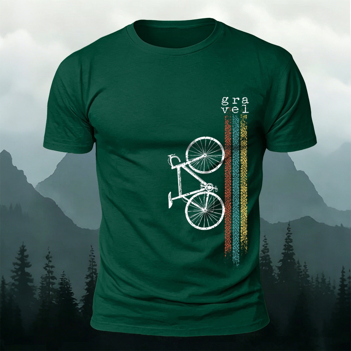 Minimalist Bicycle Graphic Casual Premium Cotton Tee