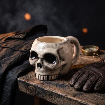 Ceramic Vintage Skull Coffee Mug