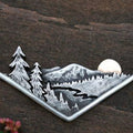 Valley Natural Pattern Design Fashion Pendant Necklace