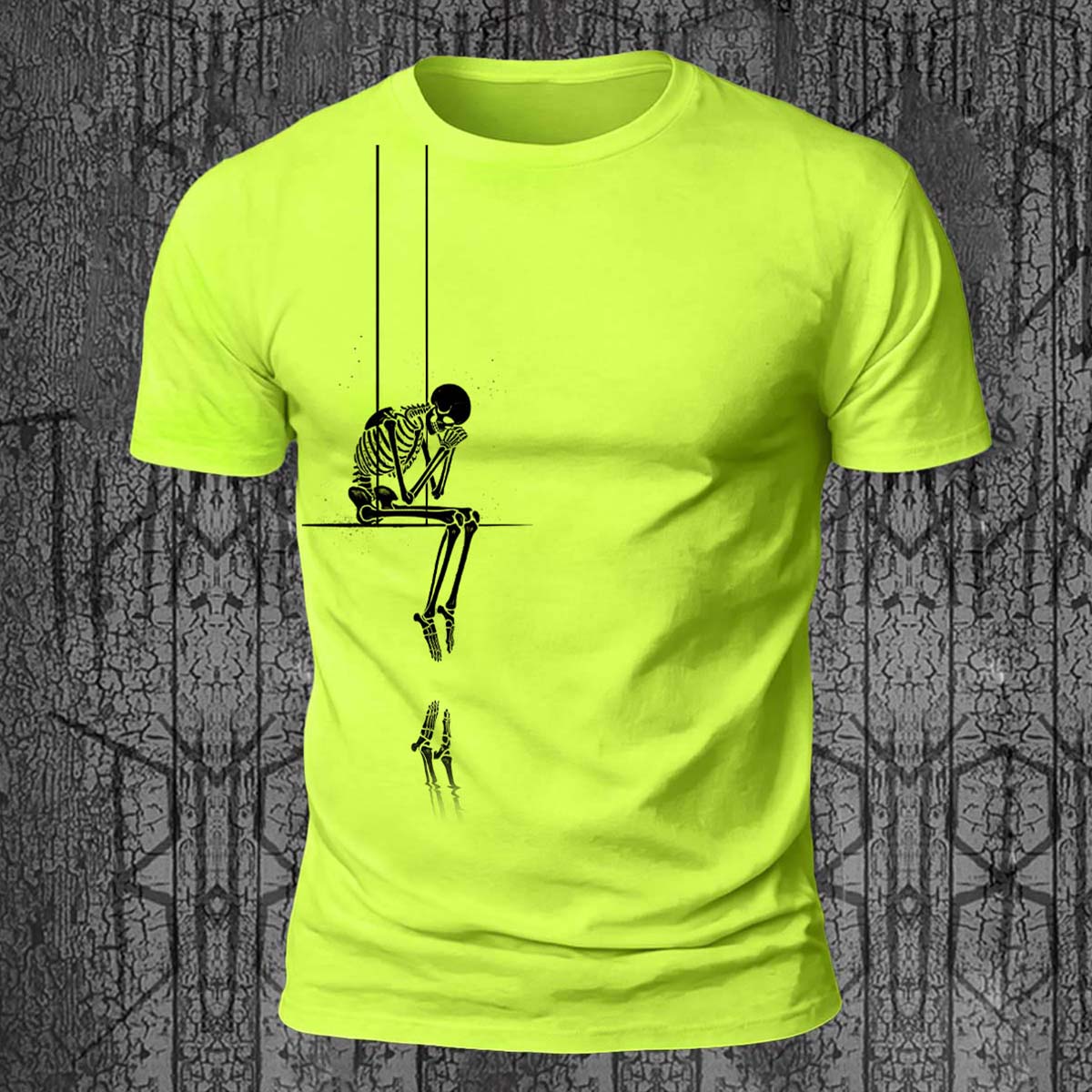 Creative Skull Print Trendy Premium Cotton T-Shirt