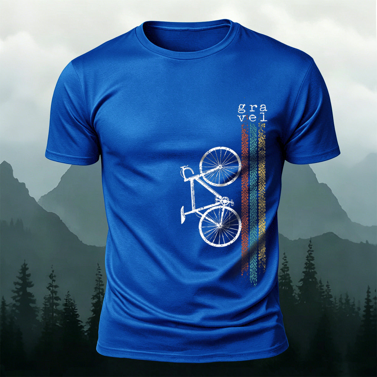 Minimalist Bicycle Graphic Casual Premium Cotton Tee