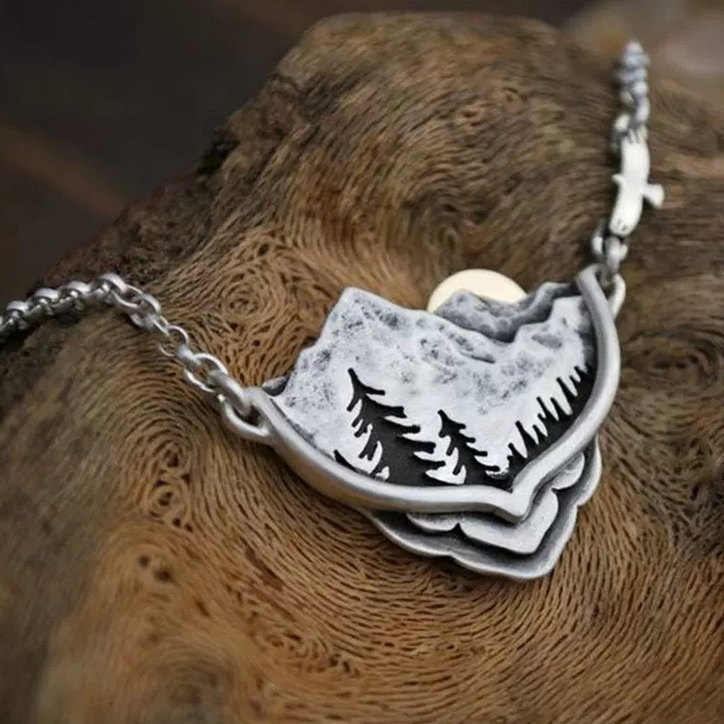 Valley Sunset Natural Fashion Design Pendant Necklace