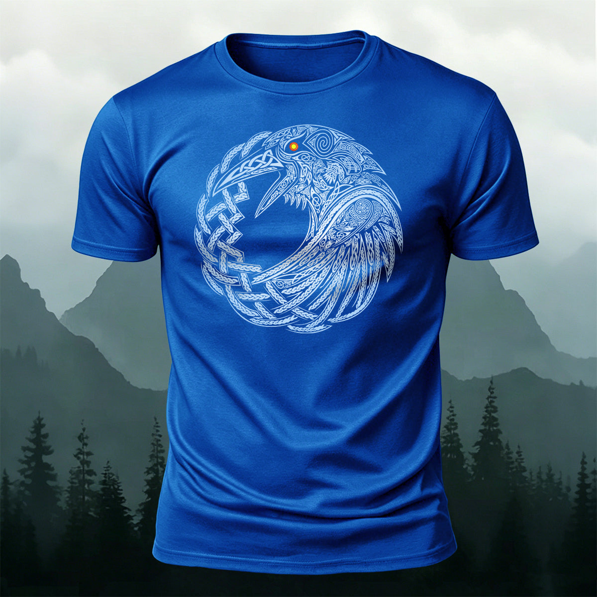 Mythical Totem Print Versatile 100% Cotton T-Shirt