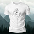 Geometric Print Casual Cotton T-Shirt
