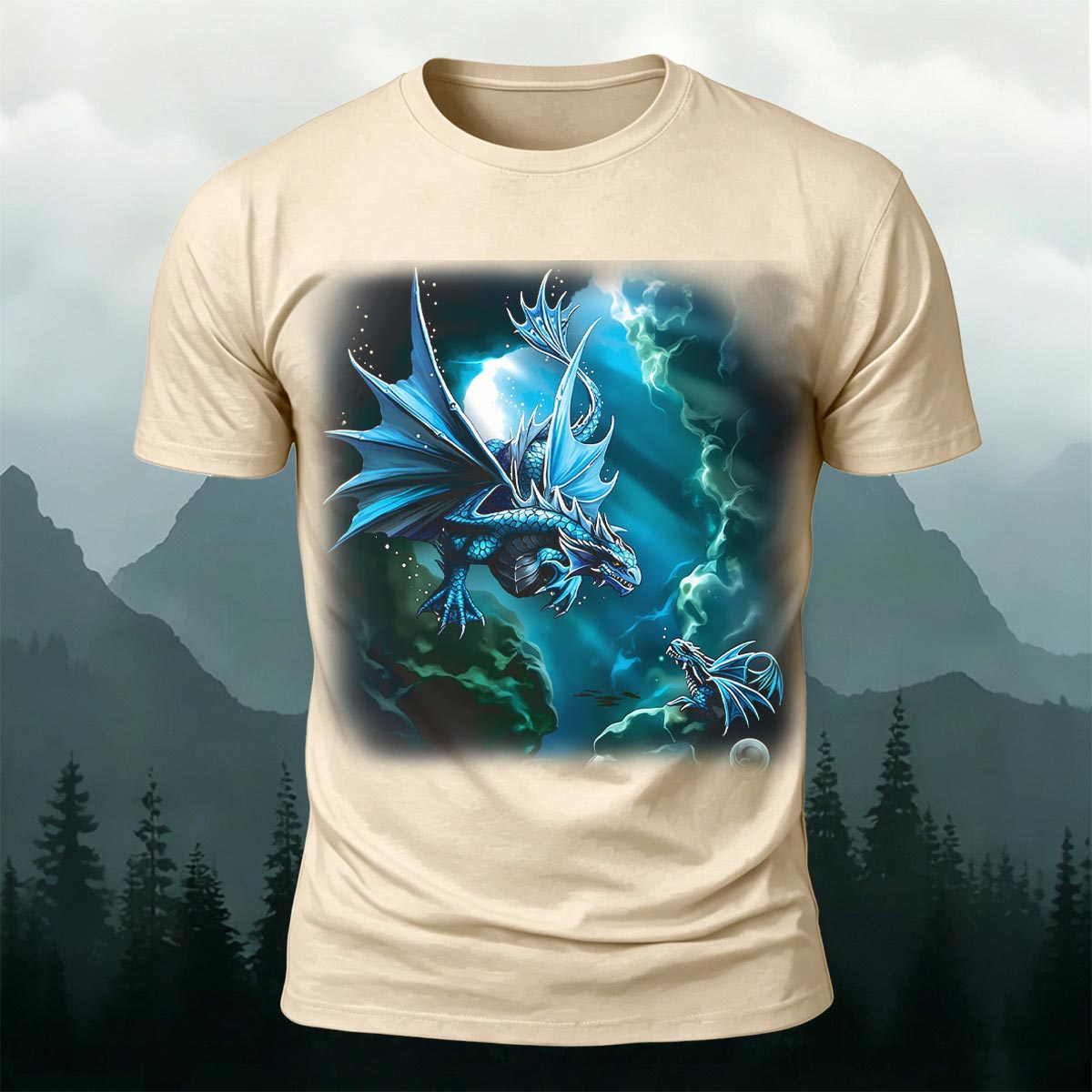 Western Fantasy Dragon Soft Breathable T-Shirt
