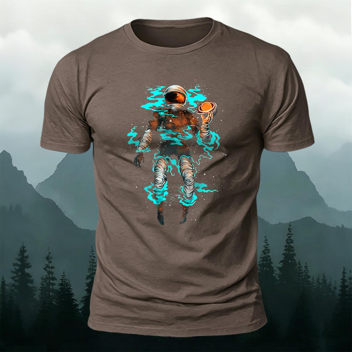 Astronaut Graphic Fashion Premium Cotton T-Shirt