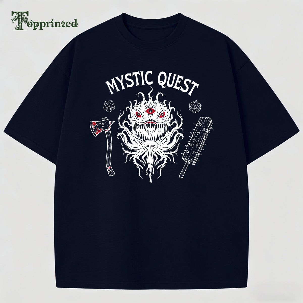 Mystic Quest Cotton Made Casual T-shirt