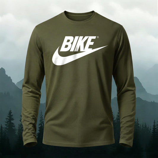 Premium Cotton BIKE Printed Long Sleeve T-Shirt