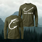 Just Fish It Casual Cotton Long-Sleeve T-Shirt