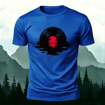 Premium Cotton Vinyl Records Printed T-Shirt