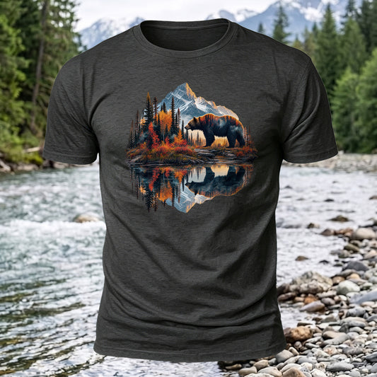 Bear Lake Printed Short Sleeve T-Shirt