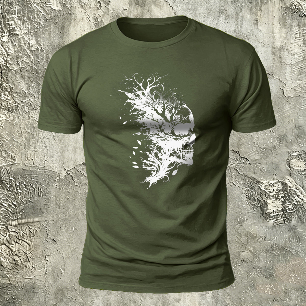Skull Print Dark Trend 100% Cotton T-Shirt