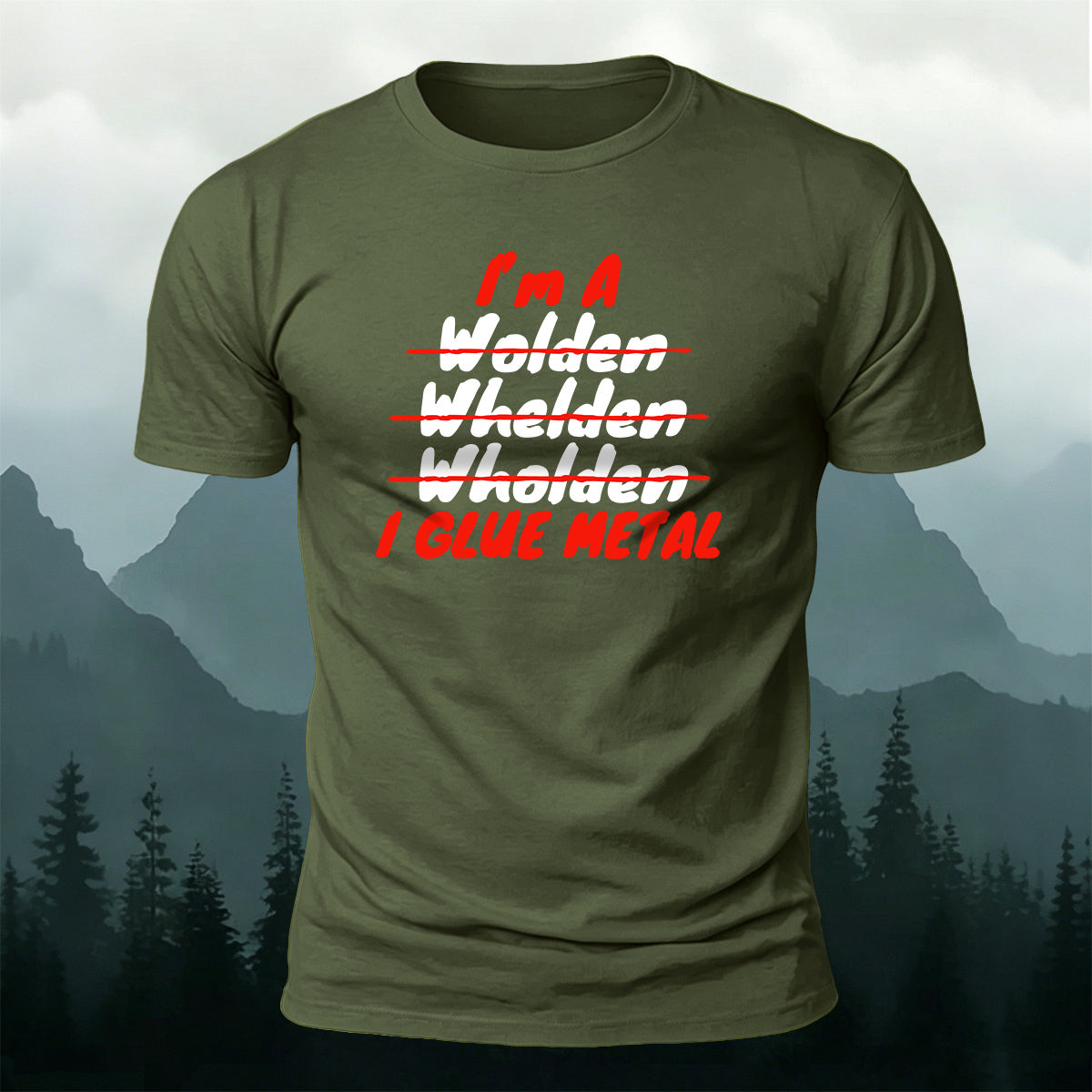 Cotton Wage Worker Welder Fun Slogan Casual Tee