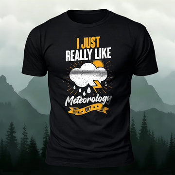 Soft Cotton Like Meteorology Funny Print Casual T‑Shirt