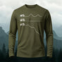 Outdoor Cycling Road Print Casual Long-Sleeve 100% Cotton T-Shirt