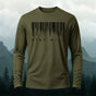 Stay Wild Pattern Natural Casual Long-Sleeve Cotton Tee